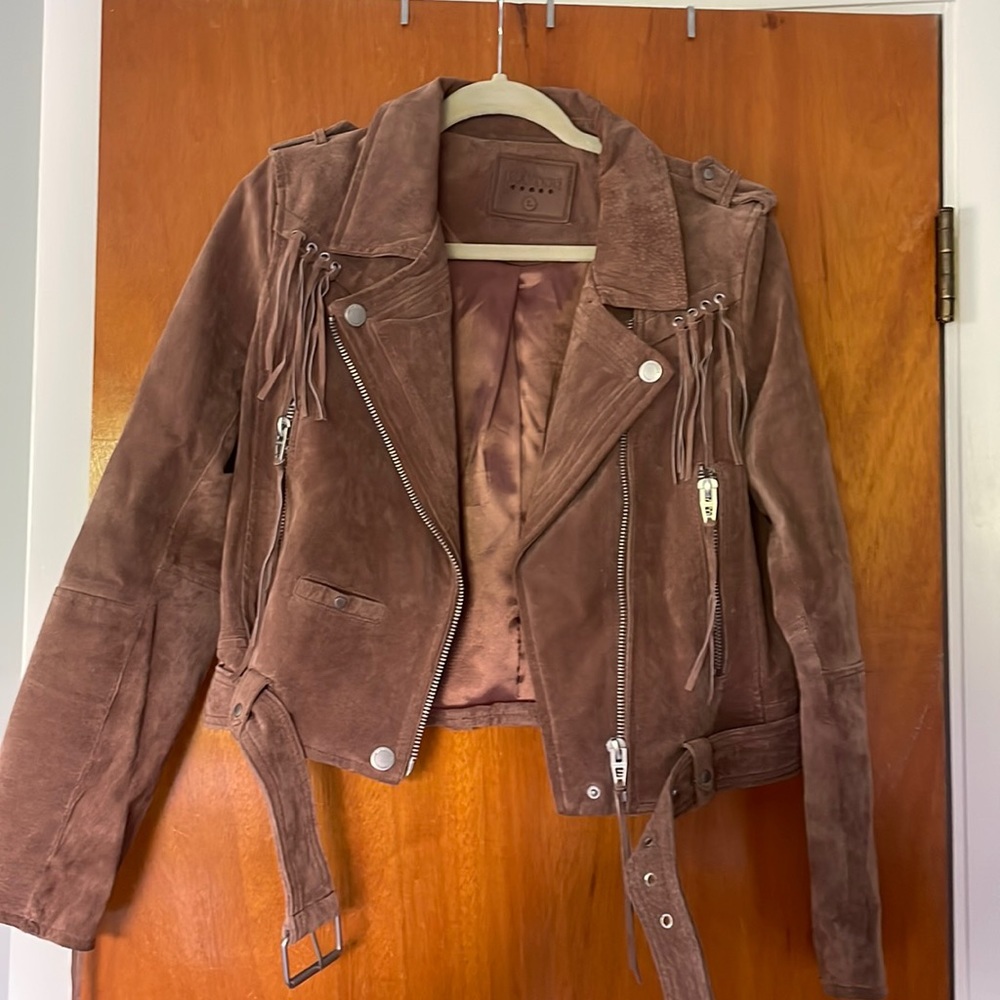 Blank NYC suede Moto jacket